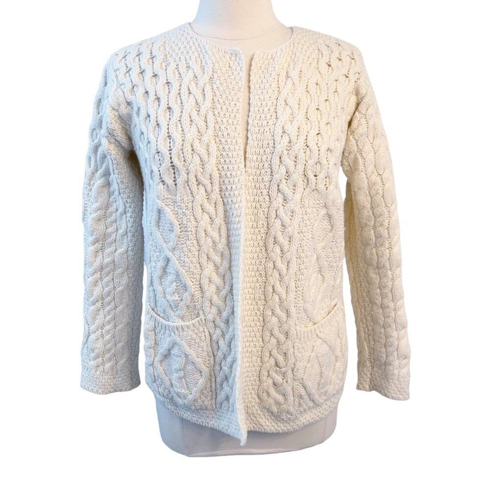 ARAN CRAFTS Merino Wool Cardigan XXS